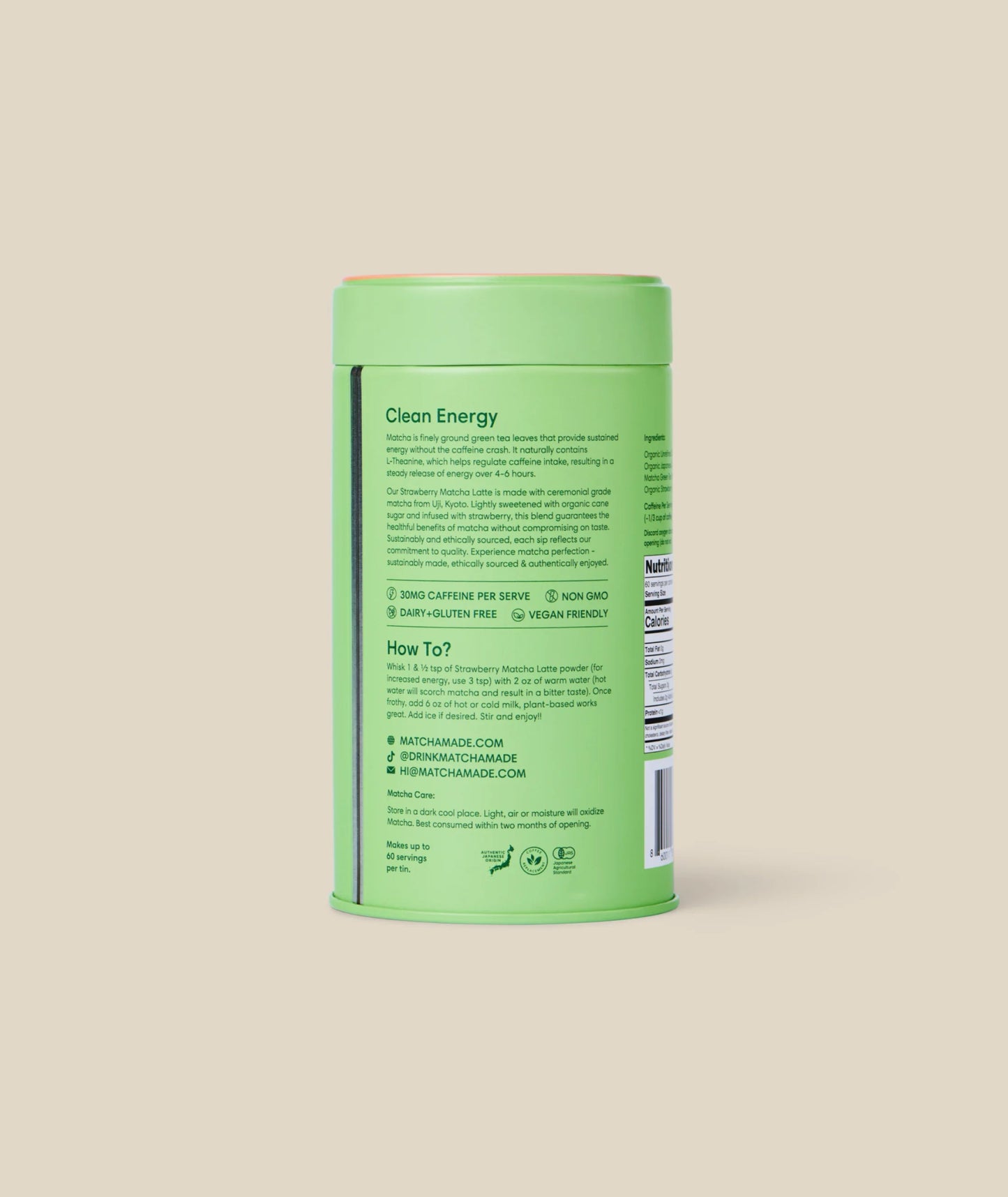 Strawberry Matcha Latte (3 Pack) - Morning Made