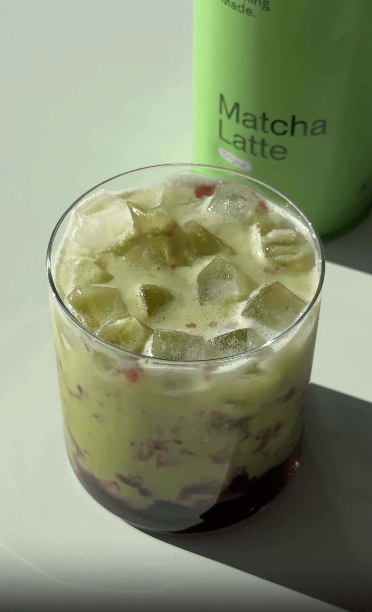 Blueberry Jam Matcha Latte - Morning Made