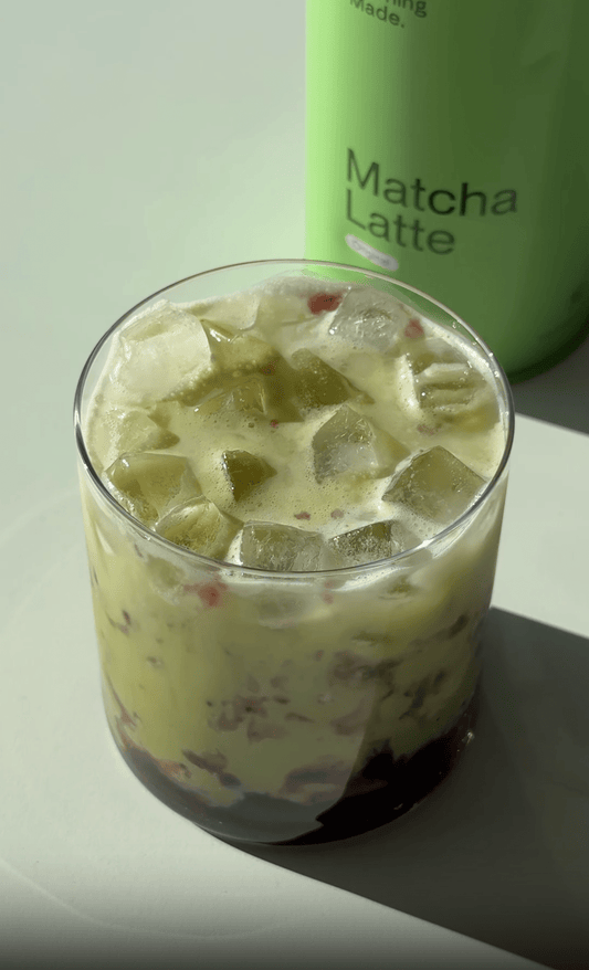 Blueberry Jam Matcha Latte - Morning Made