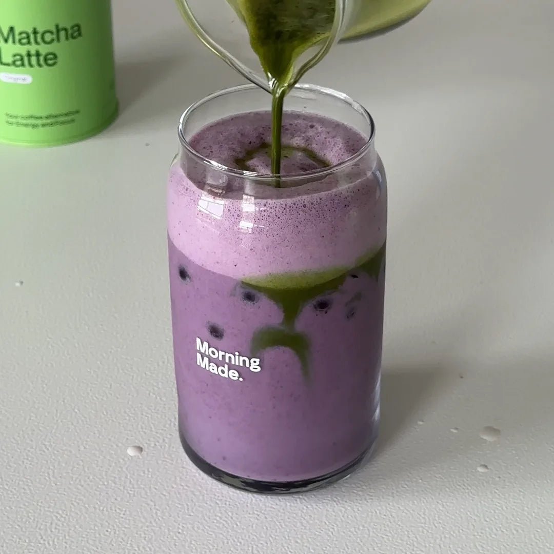 Iced Blueberry Matcha Latte - Morning Made