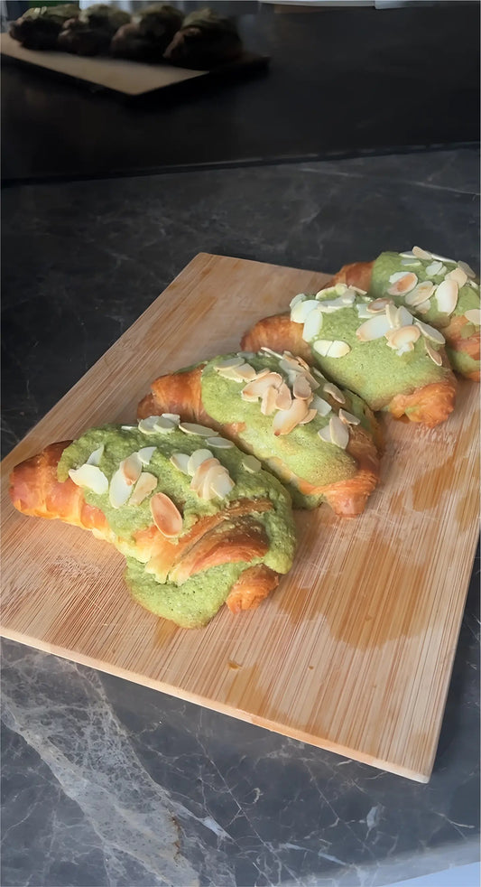 Matcha Almond Croissants - Morning Made