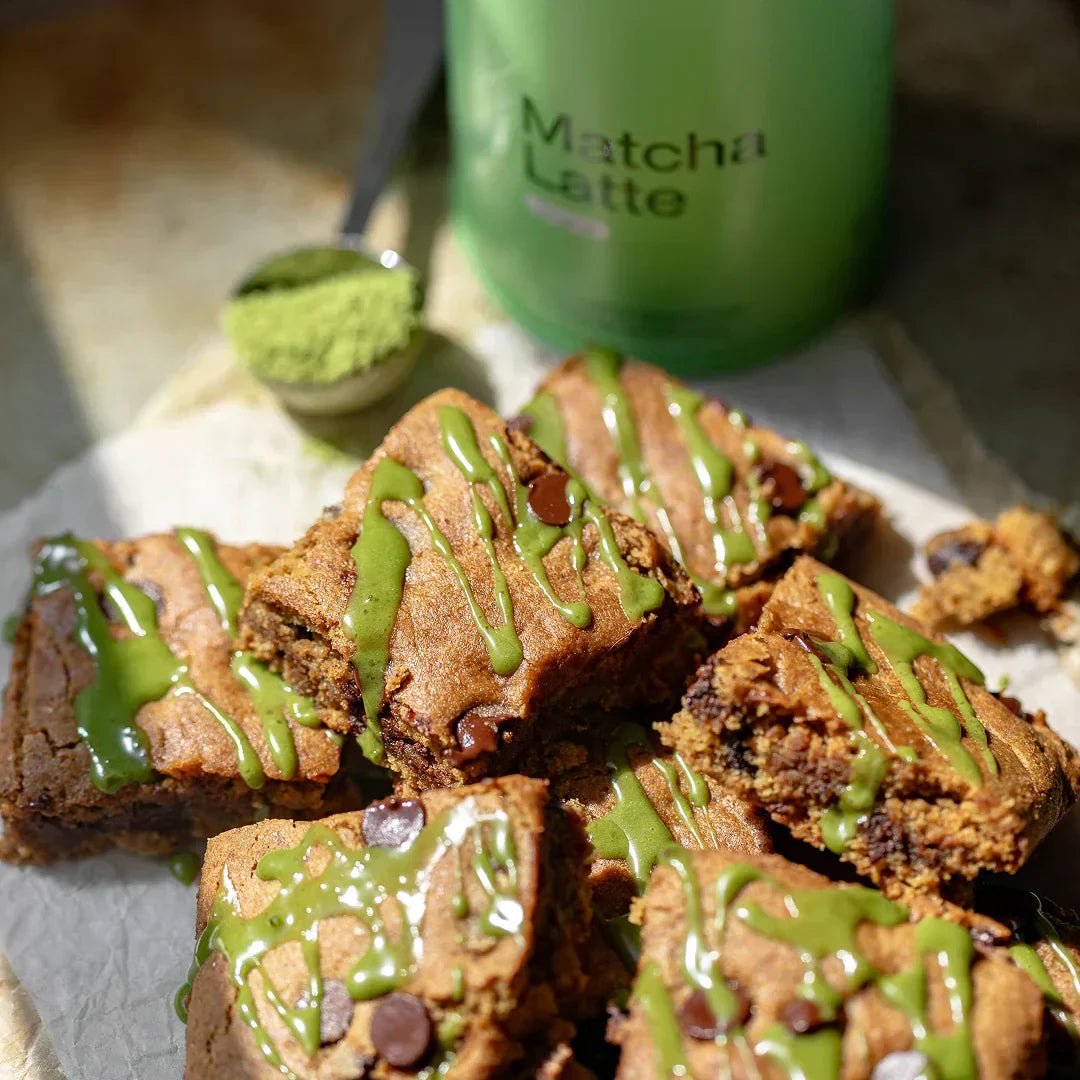 Matcha Chocolate Chip Blondies - Morning Made