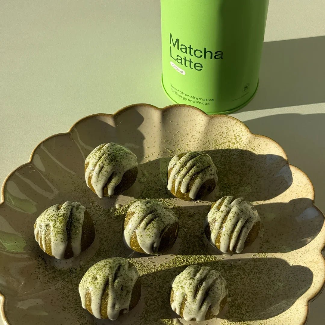 Matcha White Chocolate Cookie Dough Balls - Morning Made
