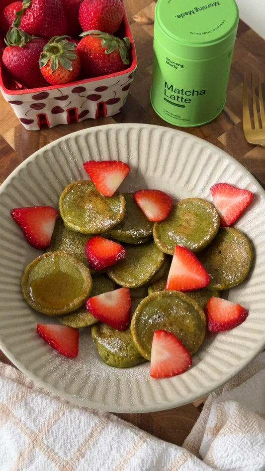Mini Matcha Pancakes - Morning Made