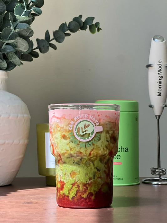 Strawberry Matcha Latte with Sweet Vanilla Strawberry Cold Foam - Morning Made