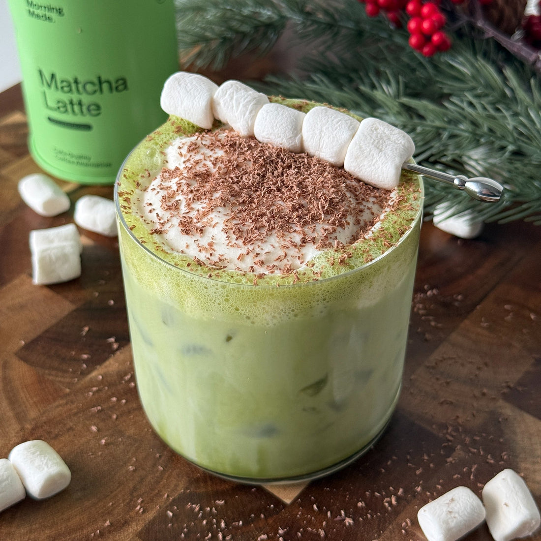 Toasted Marshmallow Matcha Latte - Morning Made