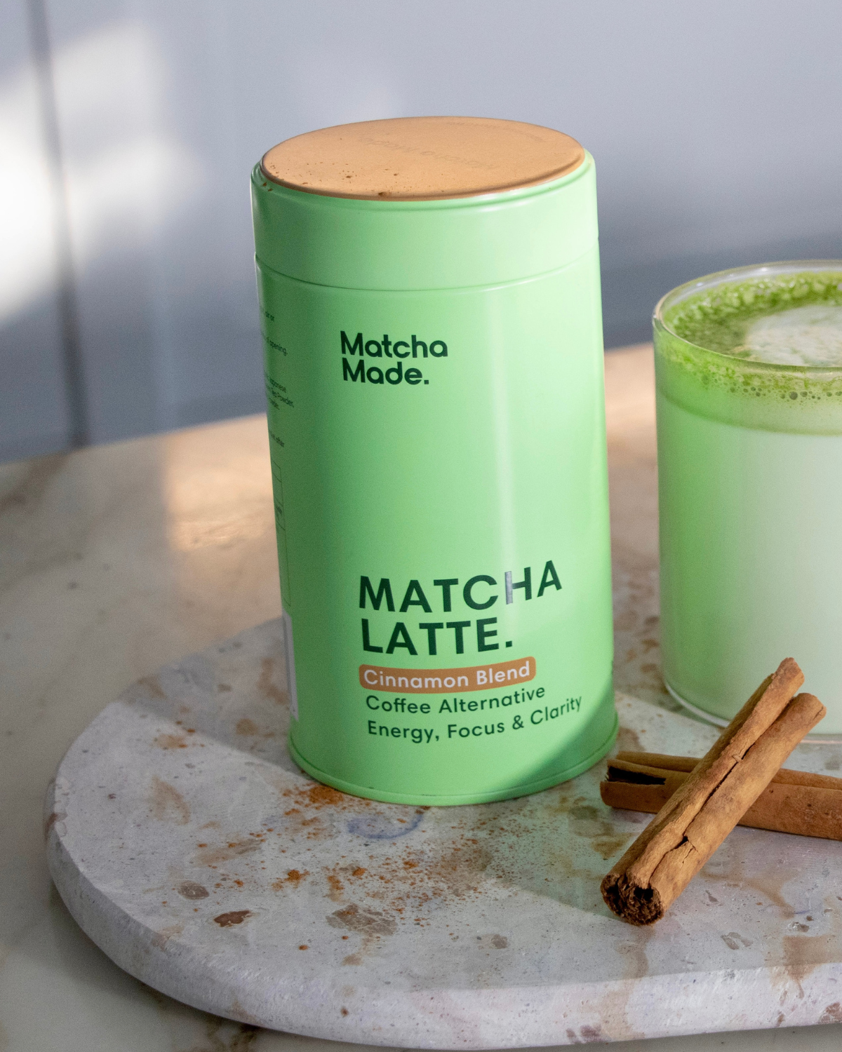 Cinnamon Matcha Latte