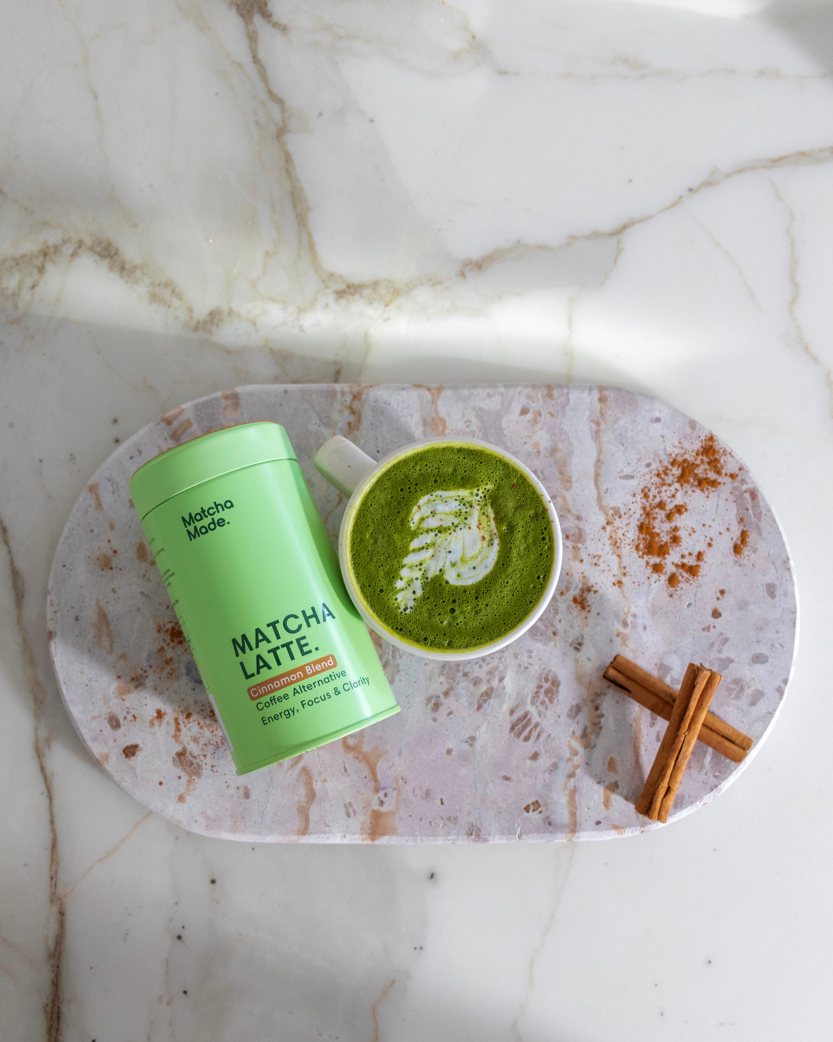 Cinnamon Matcha Latte