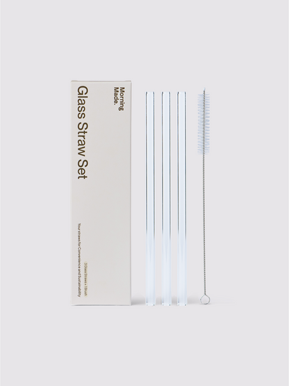 Glass Straw Set
