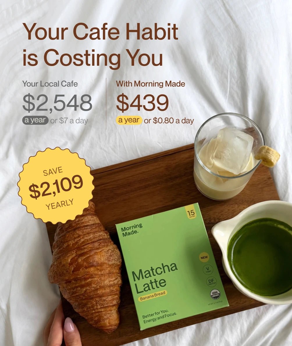 Banana Bread Matcha Latte - Morning Made