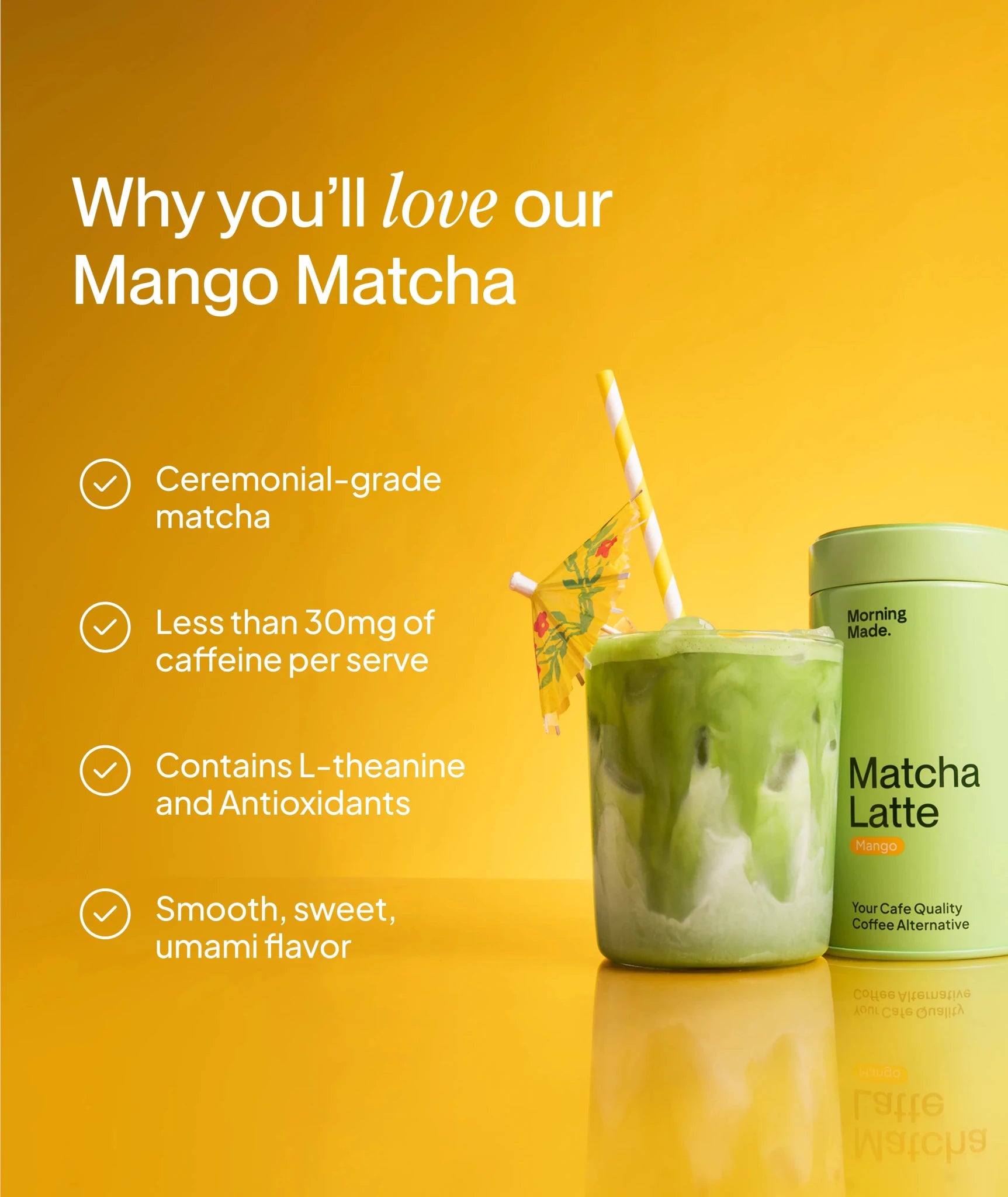 Mango Matcha Latte - Morning Made