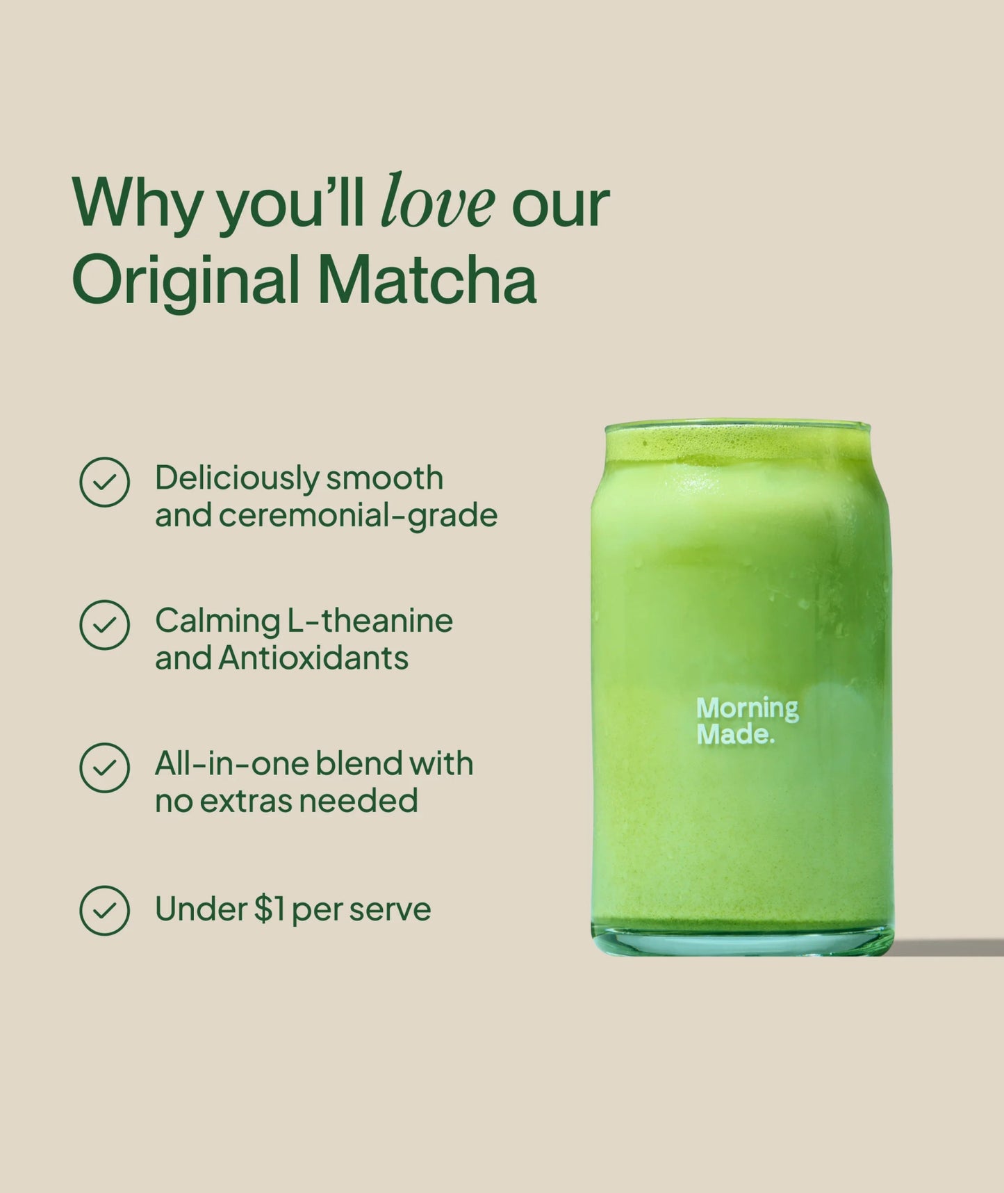 Original Matcha Latte 20pk (10 Pack x 2) - Morning Made